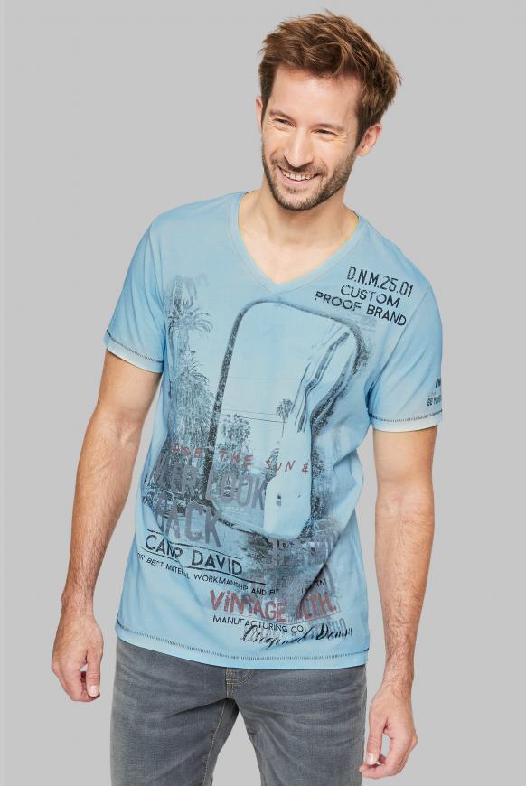 T-Shirt mit Photoprint im Vintage Look