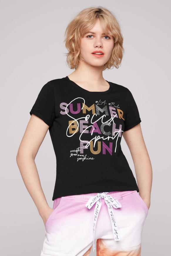 T-Shirt mit Print-Artwork black