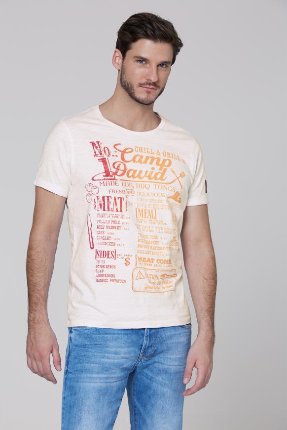 T-Shirt mit Print mit Farbverlauf