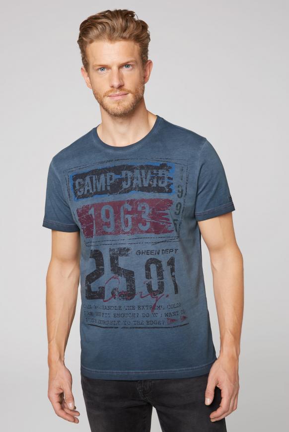 T-Shirt mit Prints im Used Look