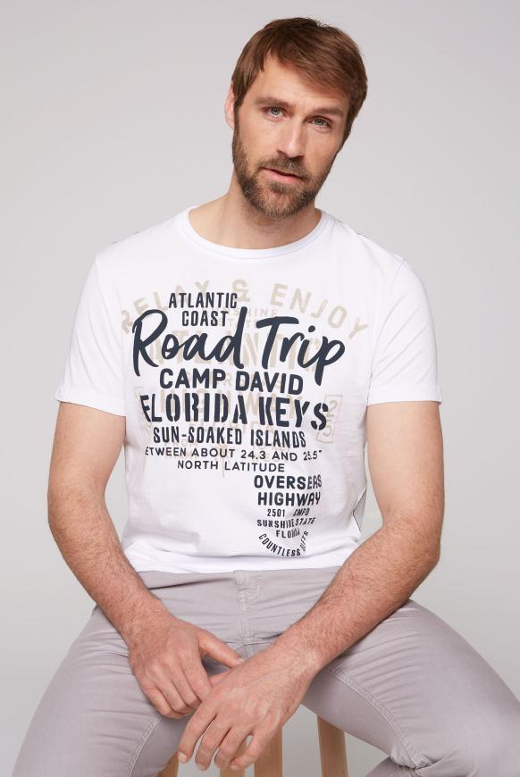 T-Shirt mit Puff-Print opticwhite