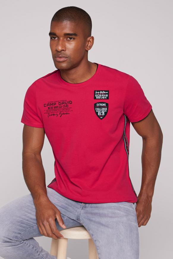 T-Shirt mit Rücken-Artwork und Seitentapes