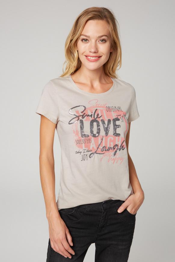 T-Shirt mit Rundhalsausschnitt und Artwork