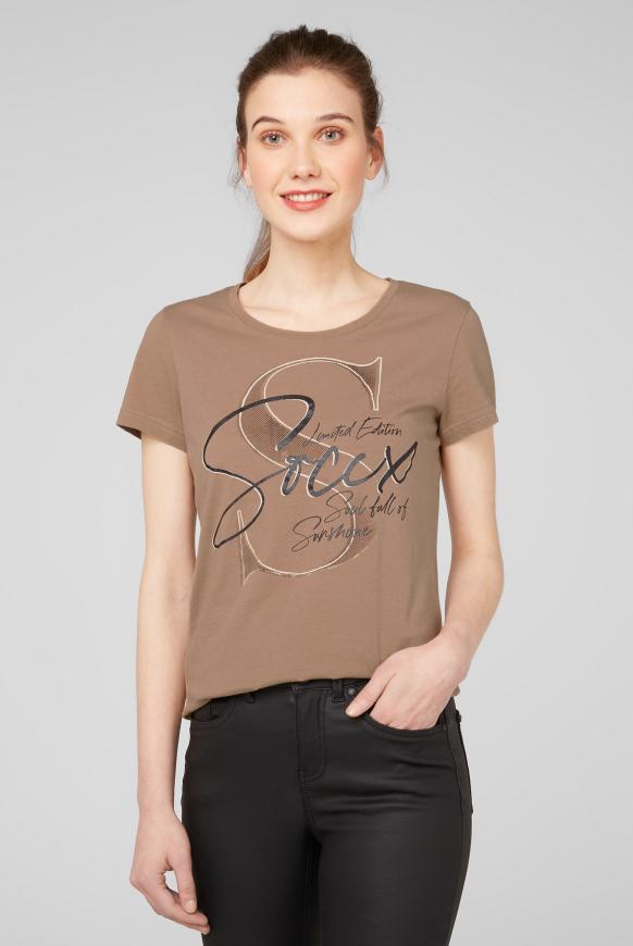 T-Shirt mit Rundhalsausschnitt und Artwork