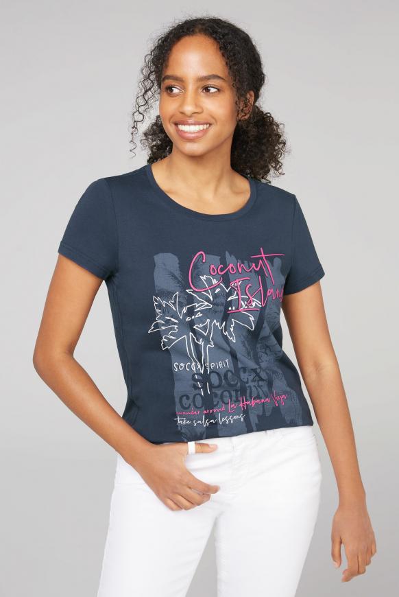 T-Shirt mit Rundhalsausschnitt und Druck