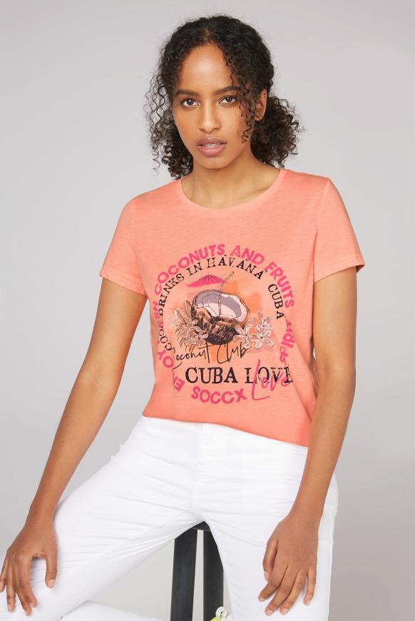 T-Shirt mit Rundhalsausschnitt und Druck