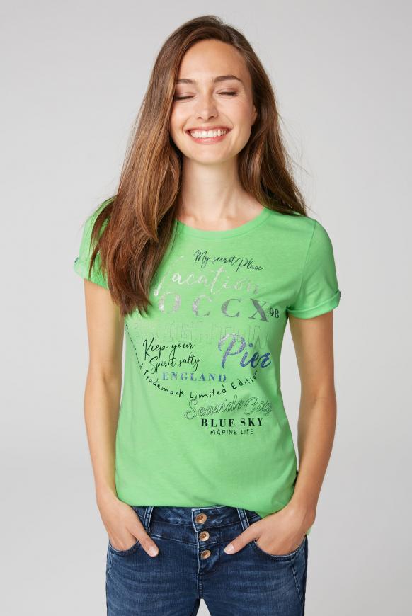 T-Shirt mit Rundhalsausschnitt und Frontprint