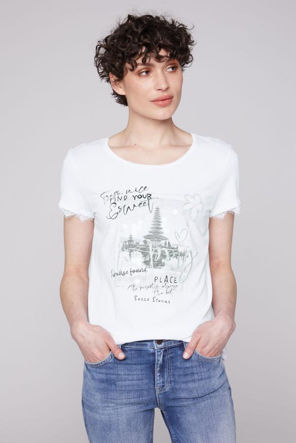 t shirt mit spitze