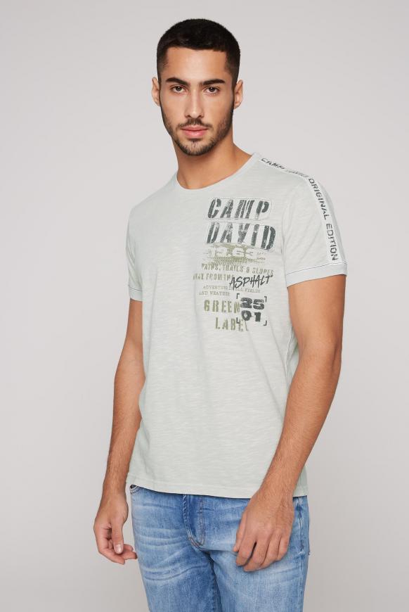 T-Shirt mit Tapes und Rücken-Artwork
