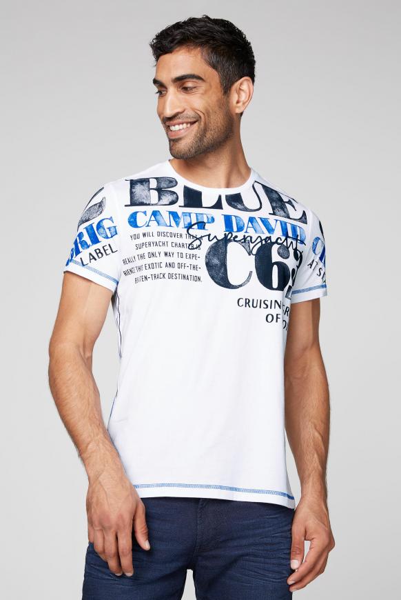 T-Shirt mit Watercolour Print