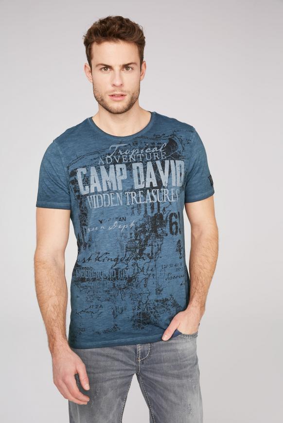 T-Shirt mit Watercolour Print
