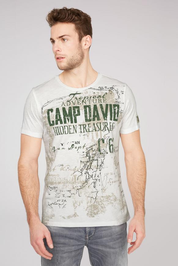 T-Shirt mit Watercolour Print