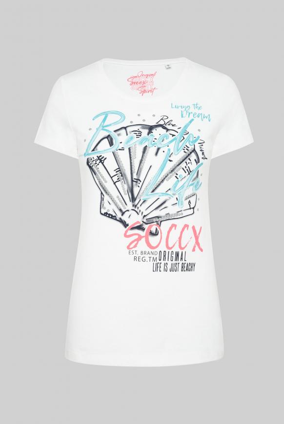 T-Shirt Rundhals mit Print-Artwork
