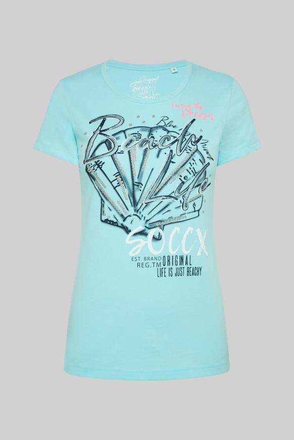 T-Shirt Rundhals mit Print-Artwork