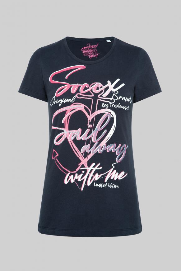 T-Shirt Rundhals mit Print-Artwork