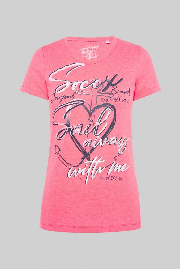 T-Shirt Rundhals mit Print-Artwork