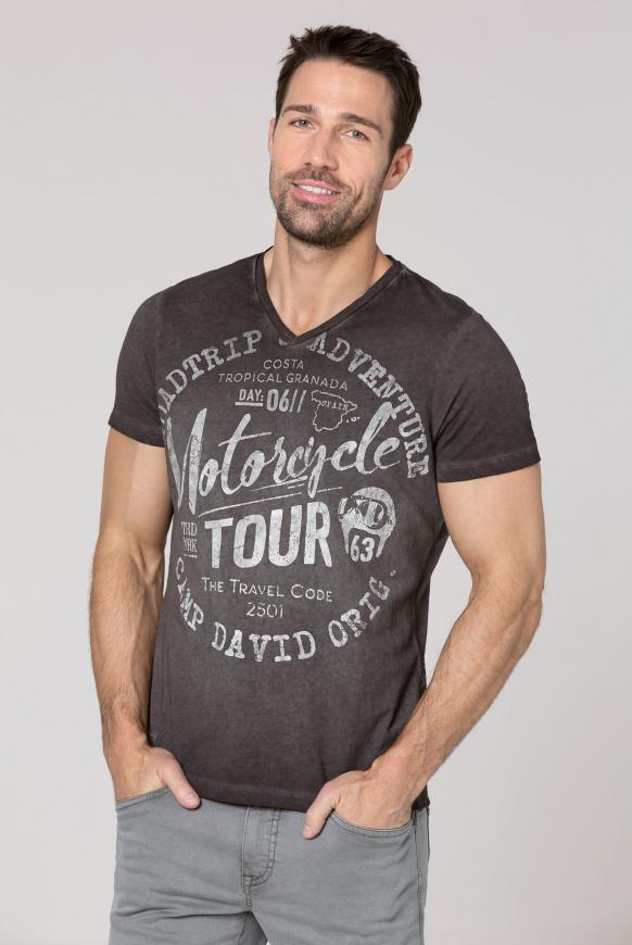 T-Shirt V-Neck mit Prints