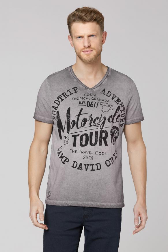 T-Shirt V-Neck mit Prints