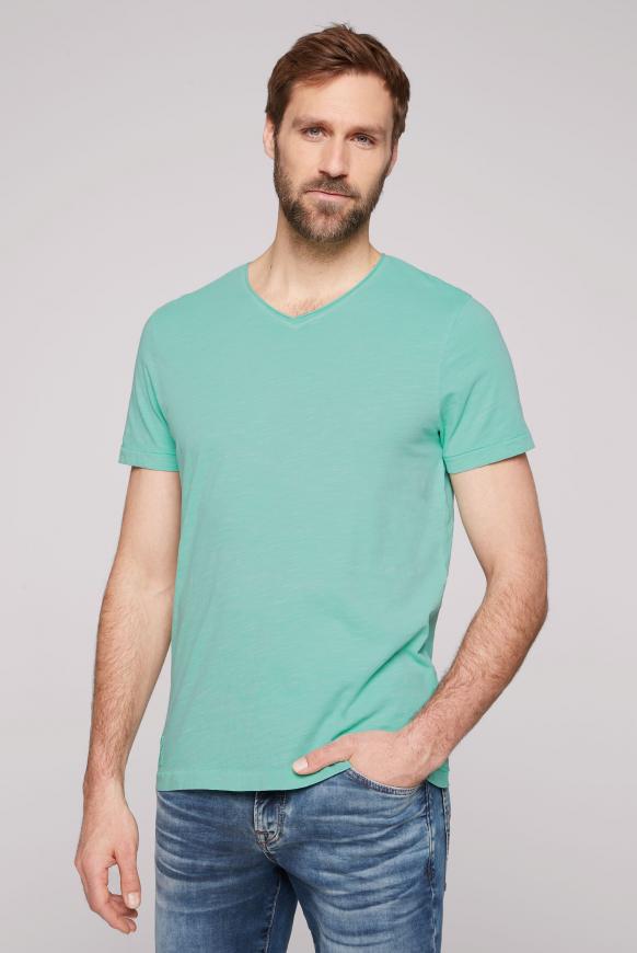 T-Shirt V-Neck mit Used Look