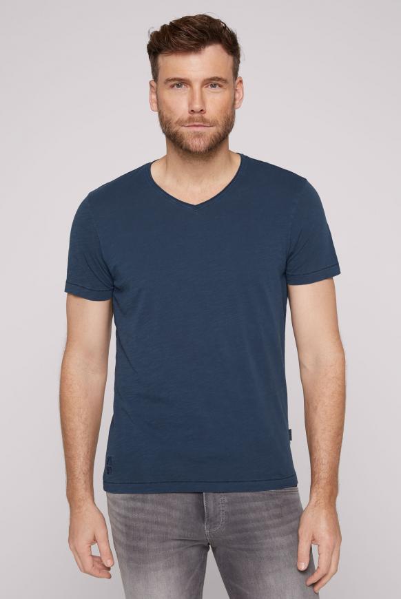 T-Shirt V-Neck mit Used Look