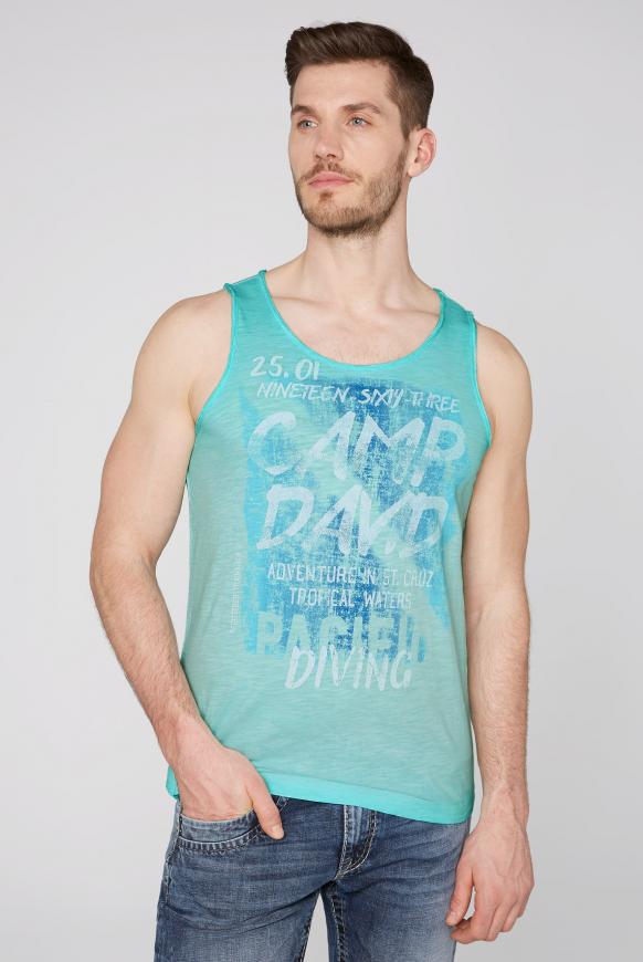 Tanktop im Used Look mit Print