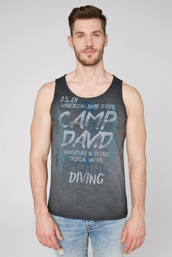 Tanktop im Used Look mit Print