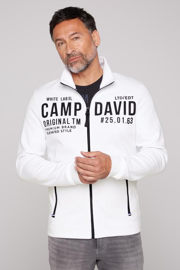 Trainingsjacke mit Rubber Artworks opticwhite