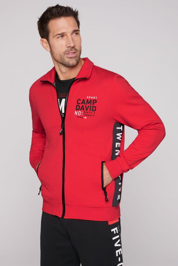 Trainingsjacke mit Rubber Prints power red