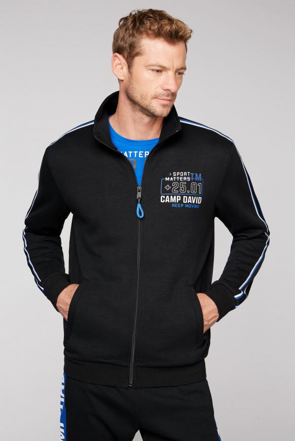 Trainingsjacke mit Tapes und Rücken-Artwork