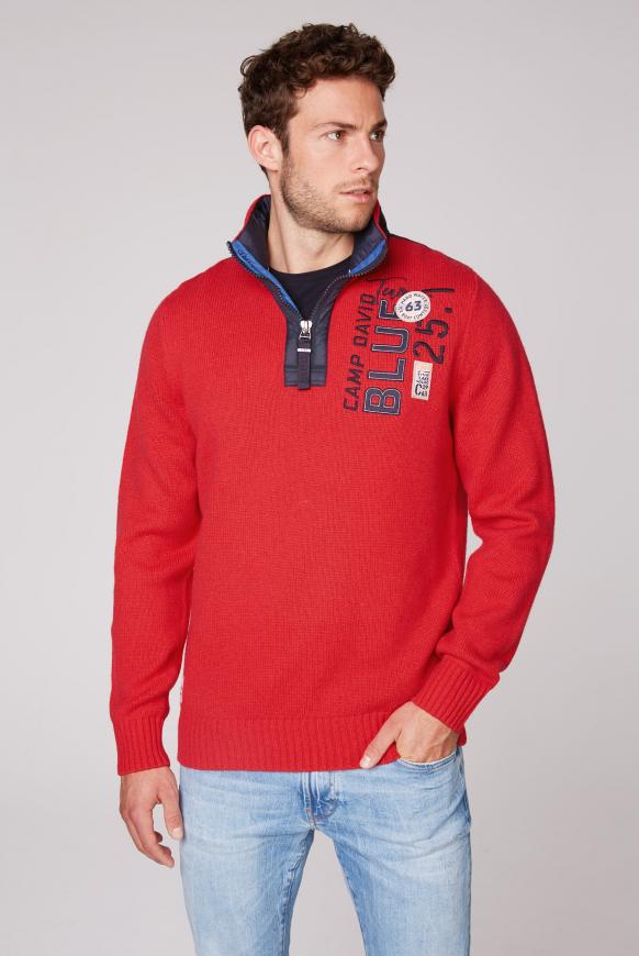 Troyer-Pullover mit Kapuze und Artwork