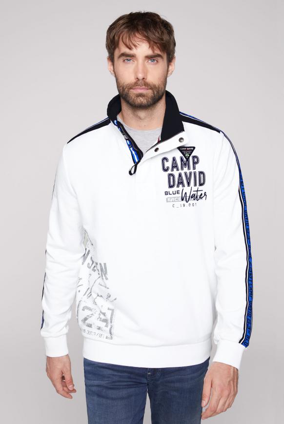 Troyer-Sweatshirt mit Logo-Tapes