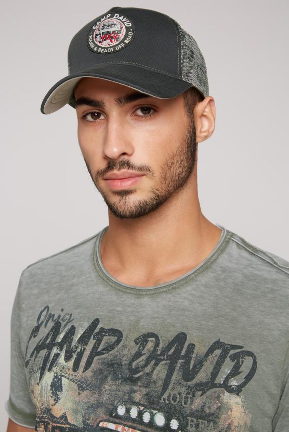 Trucker Cap mit bedrucktem Mesh mud