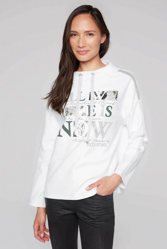 Turtleneck-Sweatshirt mit Artwork