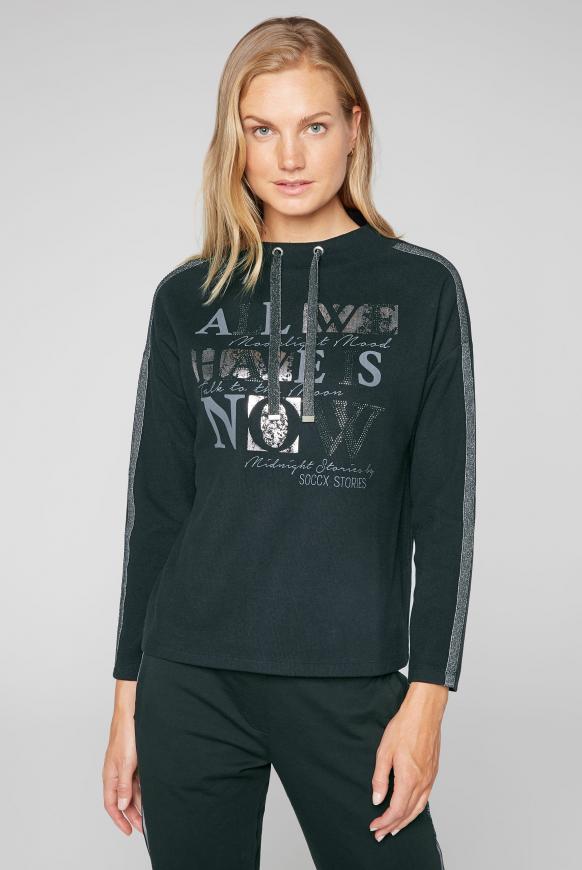 Turtleneck-Sweatshirt mit Artwork
