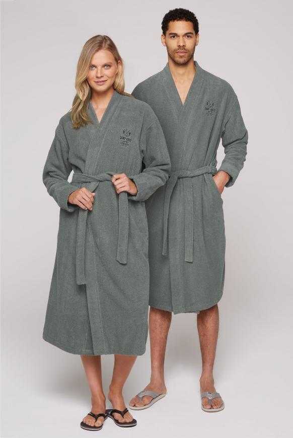 Unisex Bademantel mit Logo-Stickerei