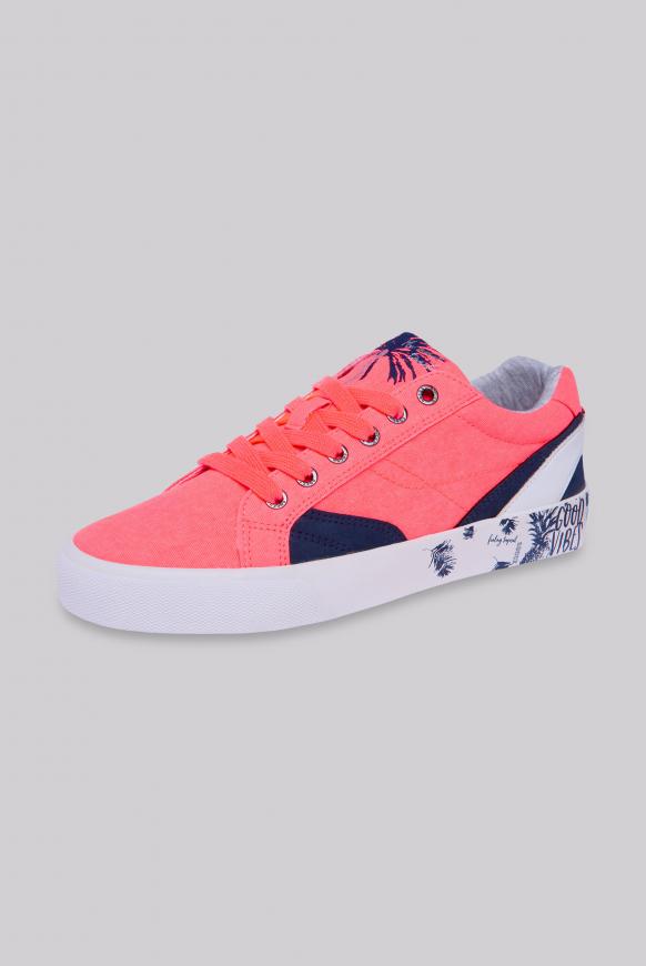 Veganer Canvas Sneaker mit Artworks