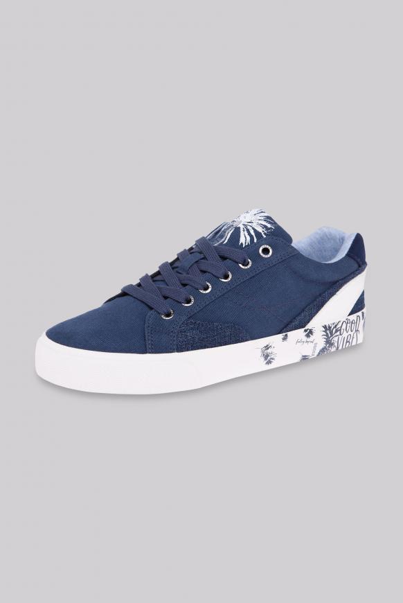 Veganer Canvas Sneaker mit Artworks