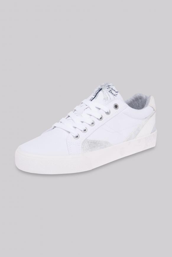 Veganer Canvas Sneaker mit Artworks