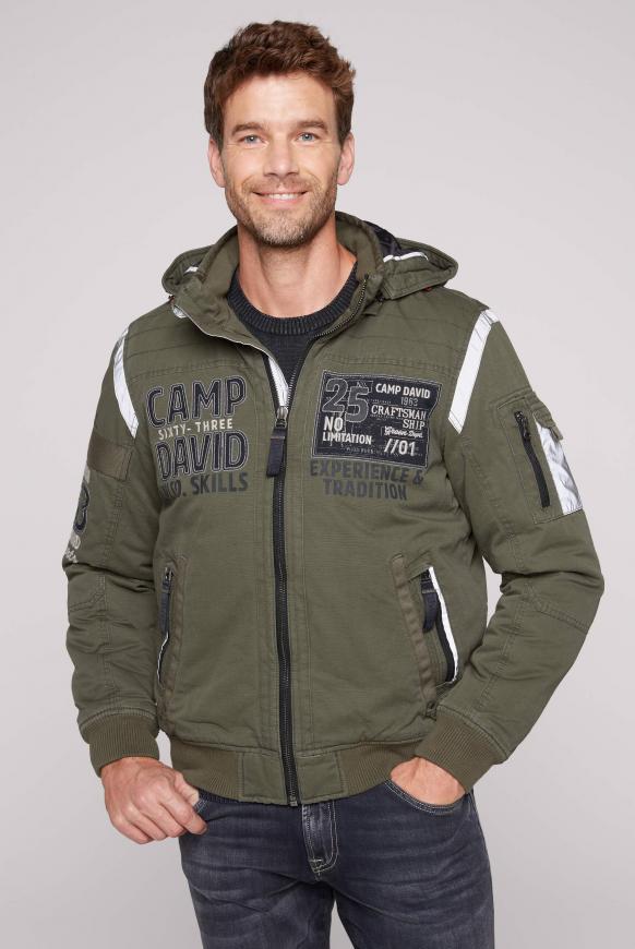 Wattierter Blouson im Worker Style medium khaki