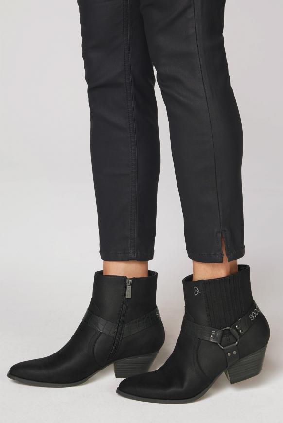 Western-Boots aus Kunstleder mit Ringschnalle