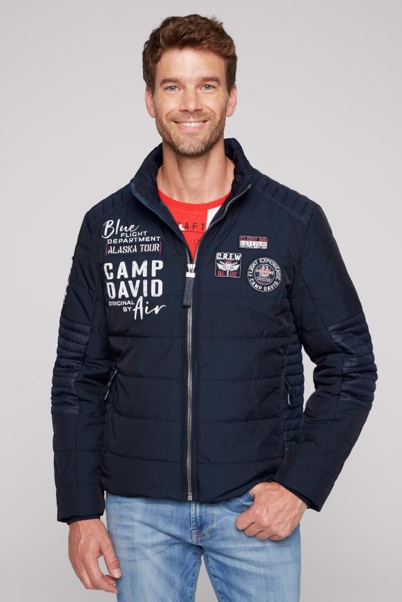 Winterjacke im Biker Look
