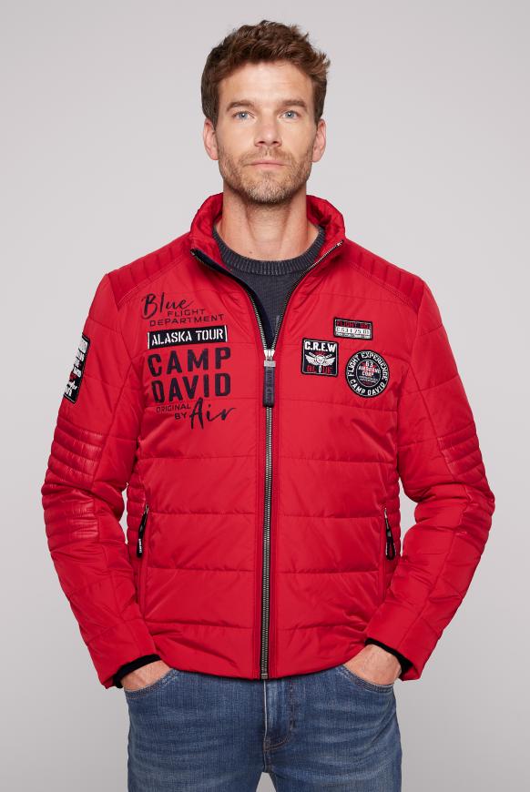 Winterjacke im Biker Look