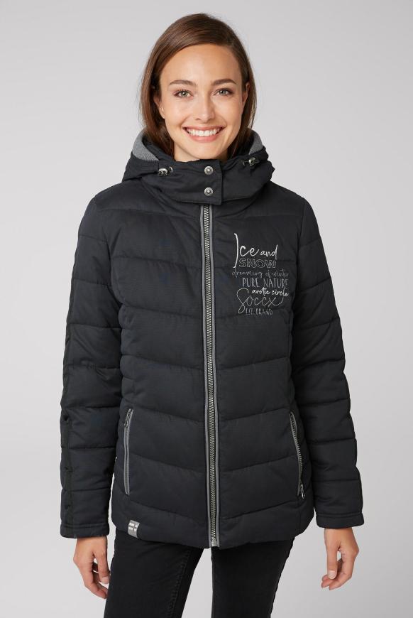 Winterjacke mit abtrennbarer Kapuze