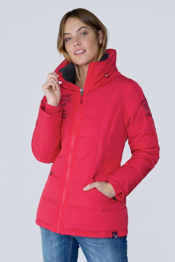 Winterjacke mit Doppelkragen