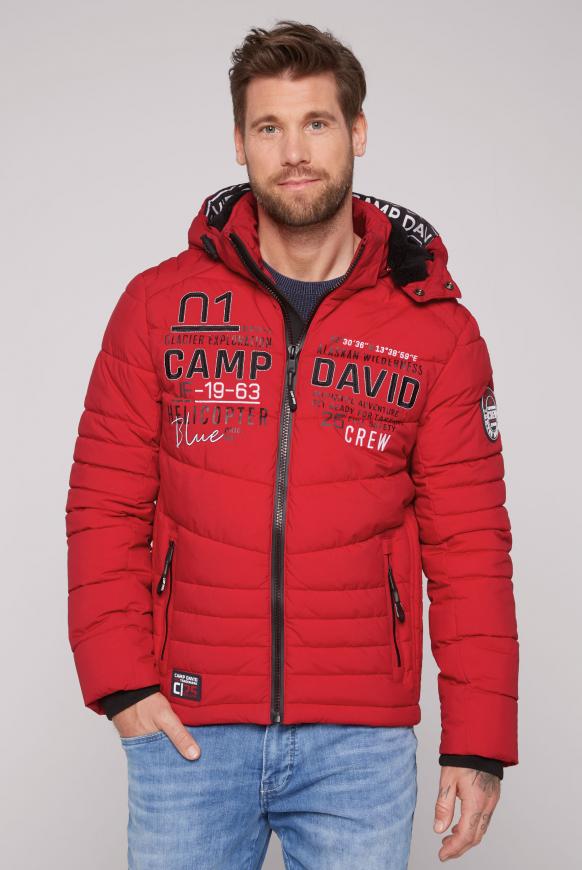 Winterjacke mit Kapuze im Ski-Design