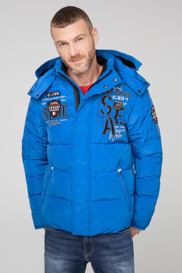 Winterjacke mit Kapuze und Artworks