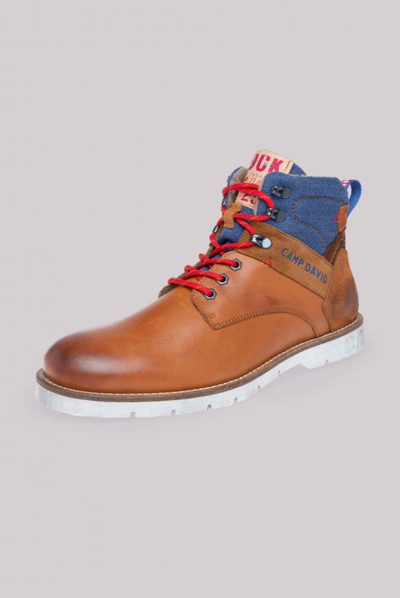 Worker-Boots aus Leder mit Logo Design