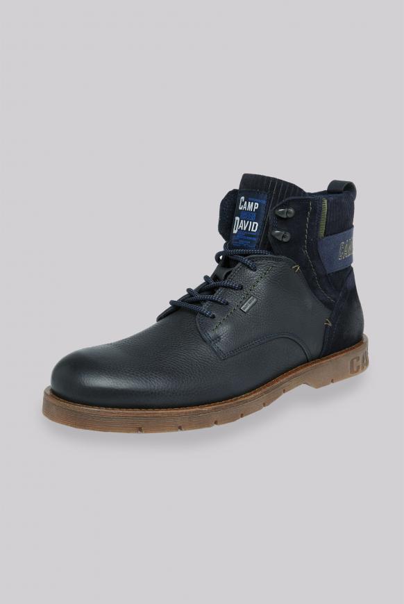 Worker-Boots aus Leder mit Logostick