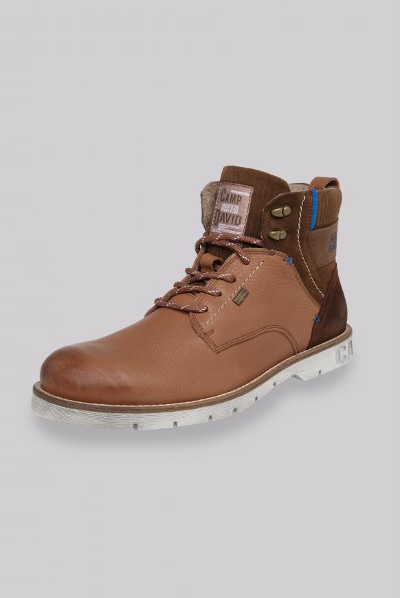 Worker-Boots aus Leder mit Logostick