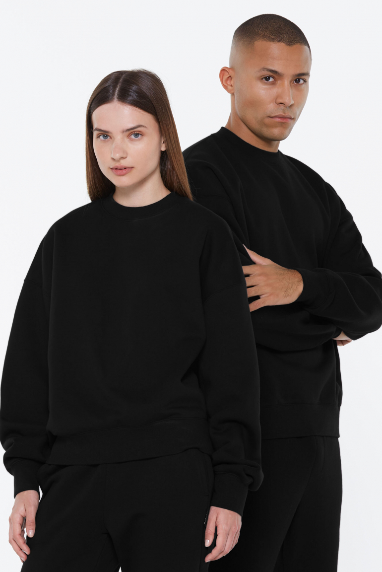 AD-AM Sweatshirt Oversized Unisex black